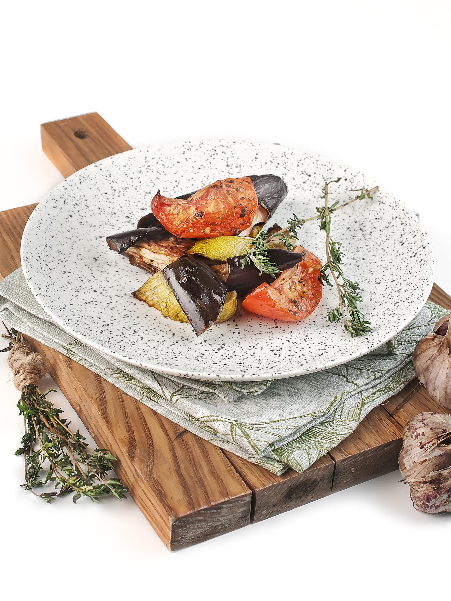 Table with plated dishes from workshop
